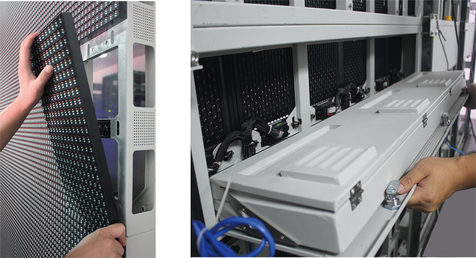 LED module replacement work