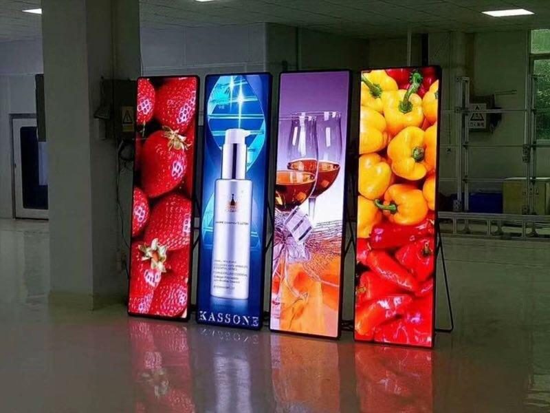 Indoor LED poster displays